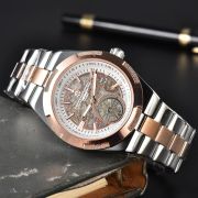 Mens Stainless Steel Skeleton Automatic Style Watch