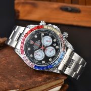 Mens Daytona Rainbow–Style Chronograph Luxury Watch