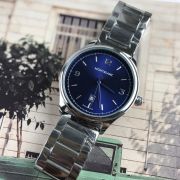 Mens Classic Sunburst Dial Style Stainless Steel Watch