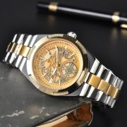 Mens Stainless Steel Skeleton Automatic Style Watch