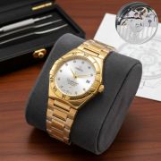 Mens Constellation Automatic with Diamante Hour Markers Style Watch