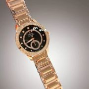 Ladies Gold And Diamante Accent Constellation Style Luxury Watch