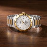 Mens Constellation Automatic with Diamante Hour Markers Style Watch
