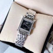 Ladies Luxury Square Diamante Bezel Style Watch