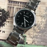 Mens Classic Sunburst Dial Style Stainless Steel Watch