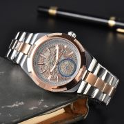 Mens Stainless Steel Skeleton Automatic Style Watch