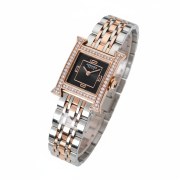 Ladies Luxury Square Diamante Bezel Style Watch